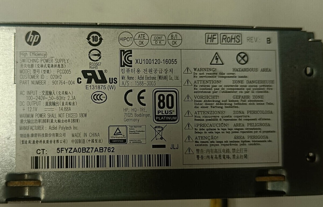 HP:n virtalähde 180W 901764-004
