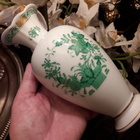 Herend CHINESE BOUQUET GREEN Kaunis Vaasi / Maljakko - pikkukuva 1