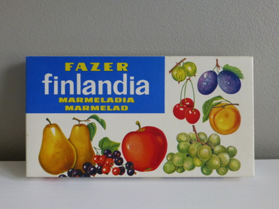 Fazer Finlandia marmeladia pahvirasia