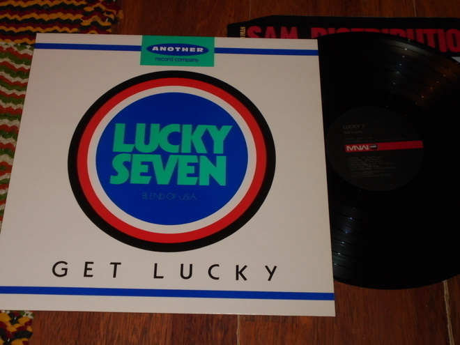 LUCKY SEVEN - Get Lucky - LP 1987 rockabilly MINT