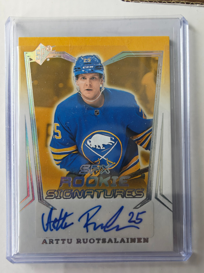 Arttu Ruotsalainen 2021-22 SPx Rookies Auto