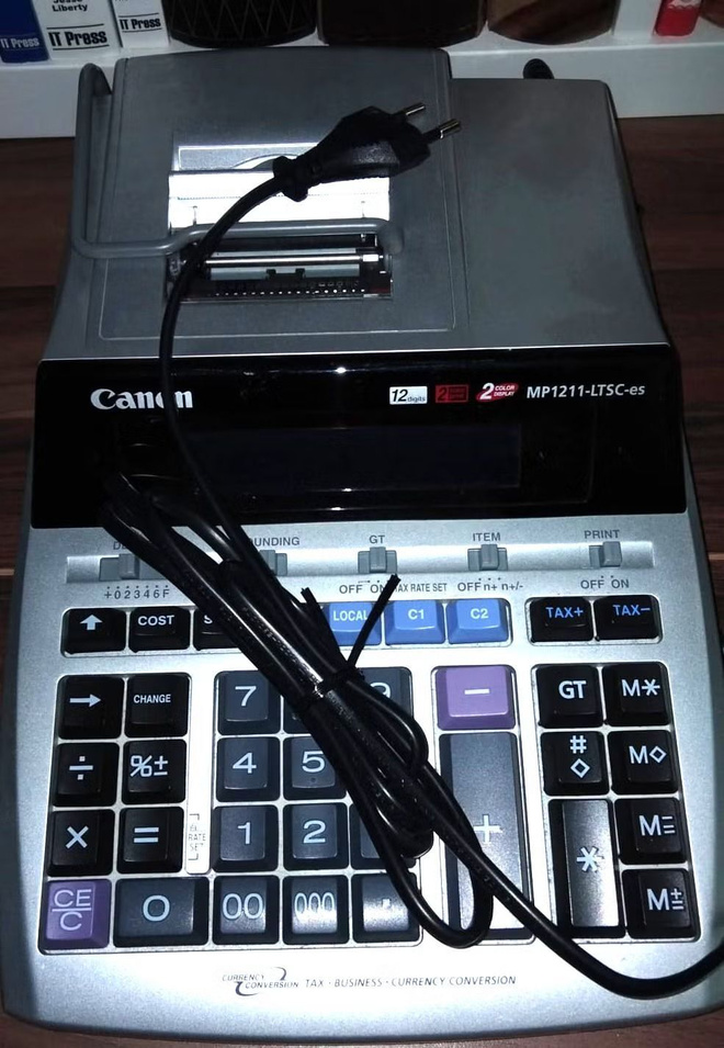 Yrityslaskin Canon MP1211-LTSC pöytälaskin tulostimella