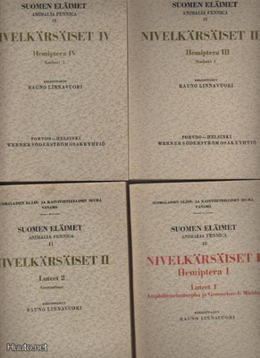 Linnavuori: Nivelkärsäiset 1 - 4, WSOY 1966-1969, nid, K3 ++