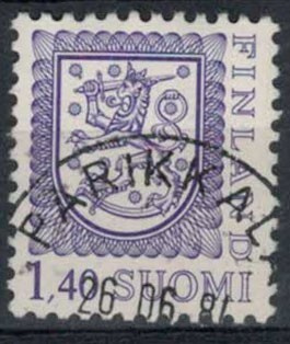 1984 1,40 mk violetti leijona loisto PARIKKALA