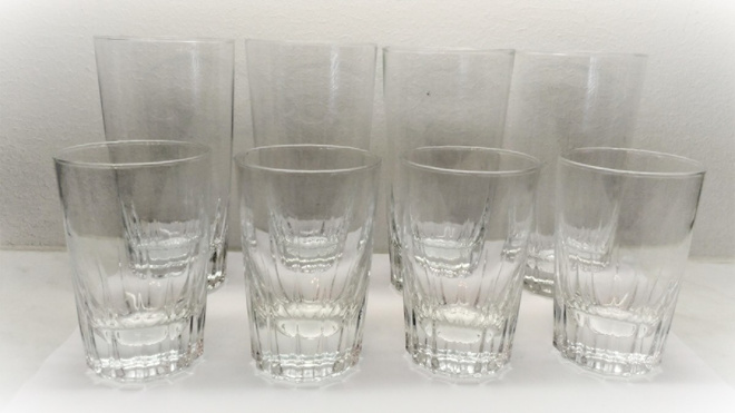 Nuutajärvi lasit 8 kpl, 32 cl ja 12 cl