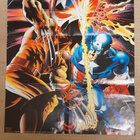 Marvel Wolverine vs Captain America alkuperäinen juliste. - pikkukuva 1