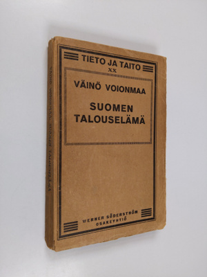 Väinö Voionmaa : Suomen talouselämä