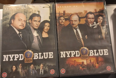 NYPD BLUE DVD. Kaudet 1-4 Muoveissa