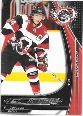 2003-04 Ottawa 67`s #84 Corey Locke ex TPS farmi