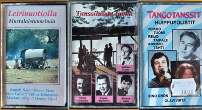 3 KPL KASETTEJA-Tangotanssit LeirinuotiollaTanssilavan luona
