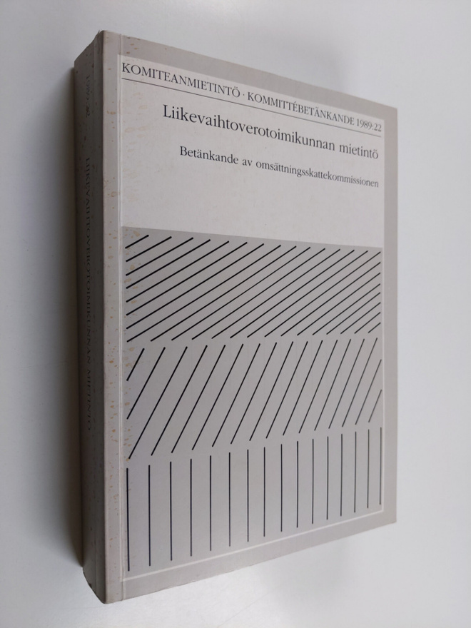 Liikevaihtoverotoimikunnan mietintö - Betänkande av omsät...