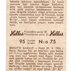 Purkkakuva Hellas Filmitähti-sarja n:o 75 BRIGITTE BARDOT - pikkukuva 2