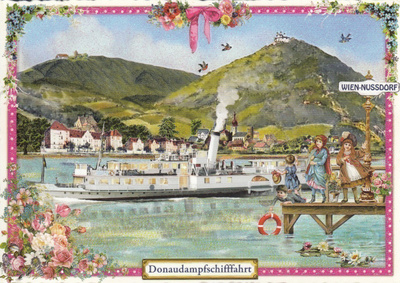 Donau, jokilaiva (Tausendschön-kortti)