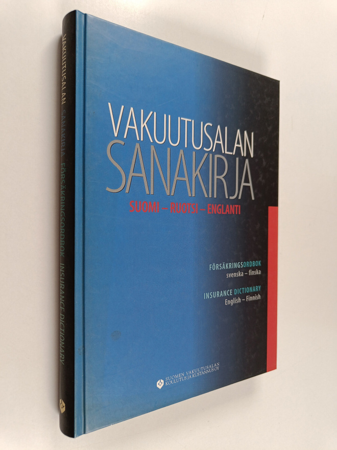 Marianne Tervonen : Vakuutusalan sanakirja : suomi-ruotsi...