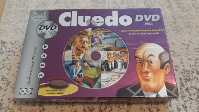 Cluedo DVD - lautapeli, hyväkuntoinen
