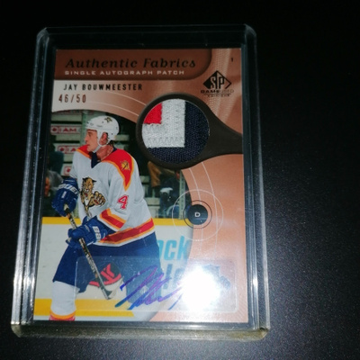 2005-06 SP Game Used Authentic Fabrics patch #AFJB Jay Bouwm