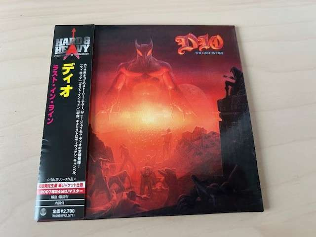 DIO: THE LAST IN LINE CD JAPAN 2007 OBI VINYL REPLICA