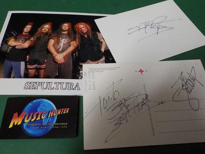 SEPULTURA 3x NIMIKIRJOITUKSET