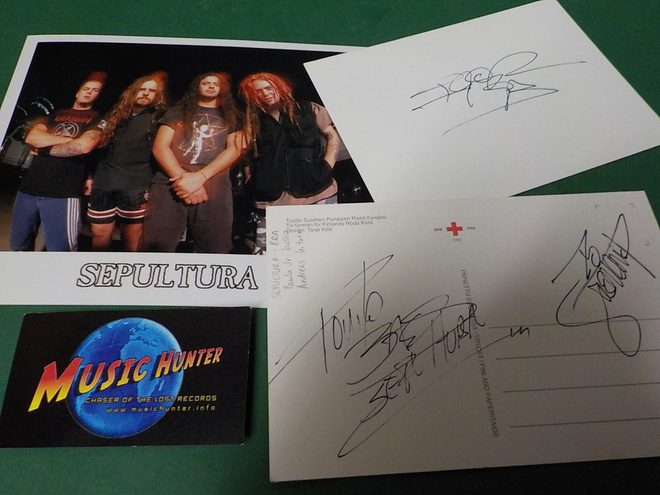 SEPULTURA 3x NIMIKIRJOITUKSET