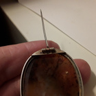 Vintage kivi Hopea Rintakoru - pikkukuva 4