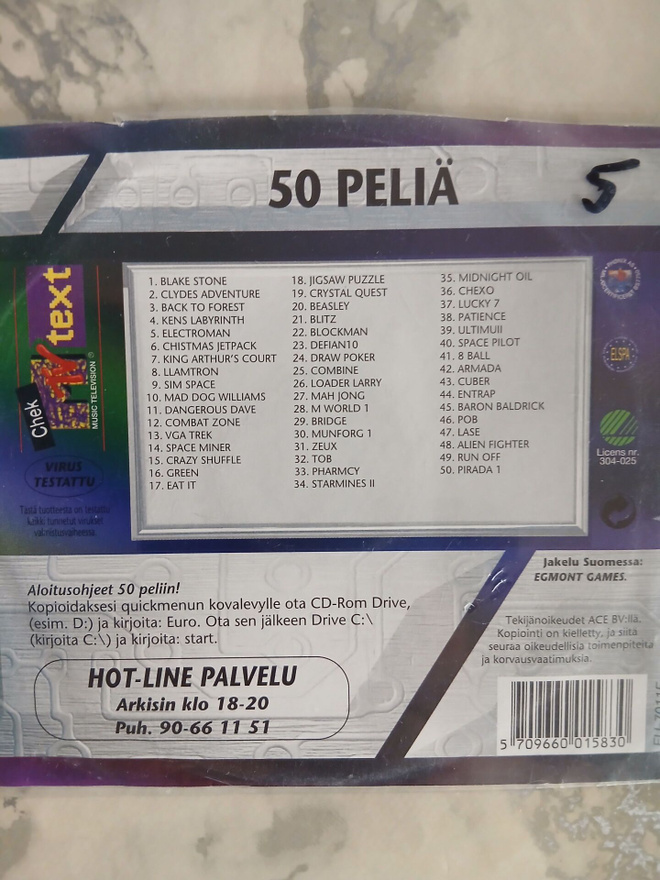 CD-ROM 50 peliä