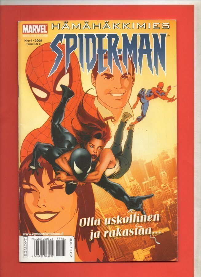 MARVEL HÄMÄHÄKKIMIES SPIRED-Man n:o 4 2008 Olla uskollinen j