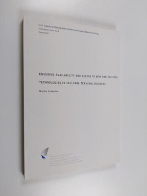Marika Lindström : Ensuring availability and access to ne...