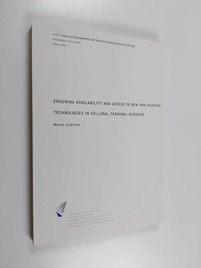 Marika Lindström : Ensuring availability and access to ne...