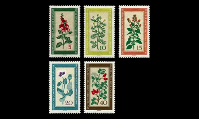 DDR 757-61 ** Lääkekasveja (1960)