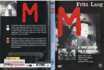 M - a town looking for a murderer (62 509) UUSI -FI- DVD suo