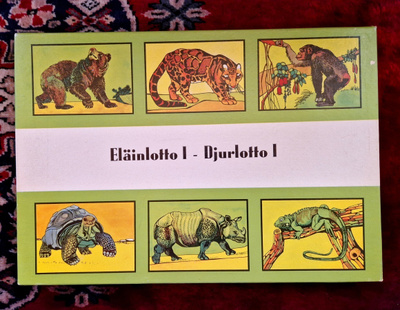 Vintage Eläinlotto peli 1960-1970 luvulta.