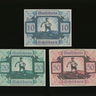 Itävalta Notgeld 10, 20, 50 Heller, Schildorn 1920 - pikkukuva 1