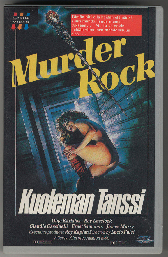 MURDER ROCK Kuoleman tanssi  VHS  Ohj. Lucio Fulci