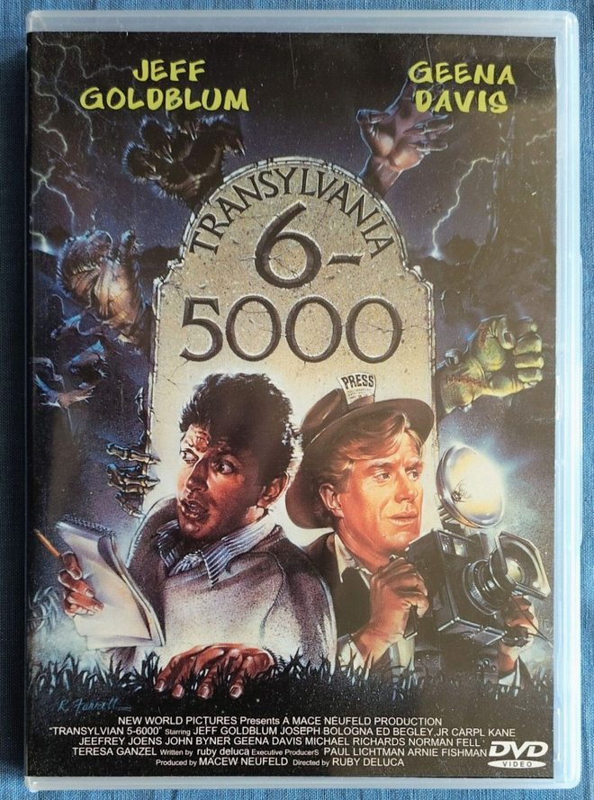 TRANSYLVANIA 6-5000 – Suomi-DVD 1985 / 2000 - Geena Davis