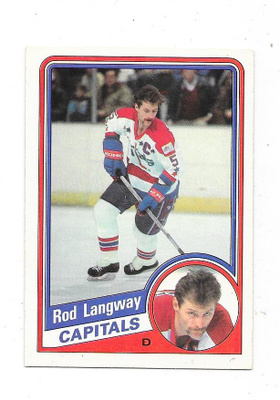1984-85 OPC #202 Rod Langway , Washington Capitals