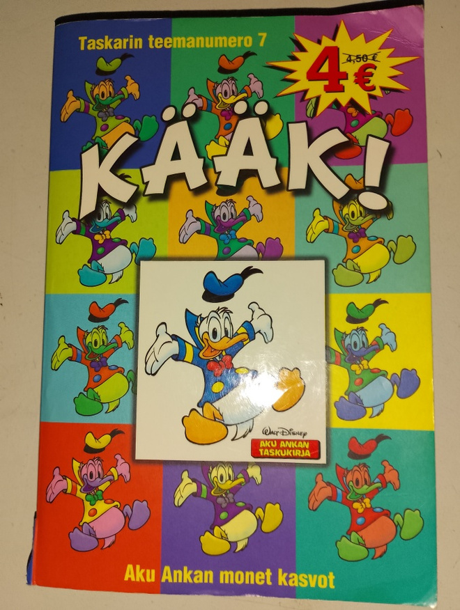 Aku Ankan taskukirja teemanumero 7 Kääk!