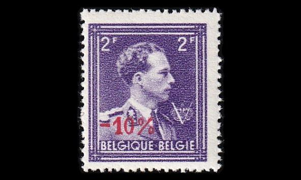 Belgia 749 ** Leopold III V 2 Fr -10% (1946)