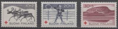 (S0627) Punainen Risti, 1960. Norma 547–549. Leimaamattomat