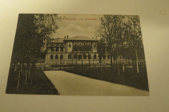 HEINOLA SEMINAARI 1908 KULKENUT KORTTI