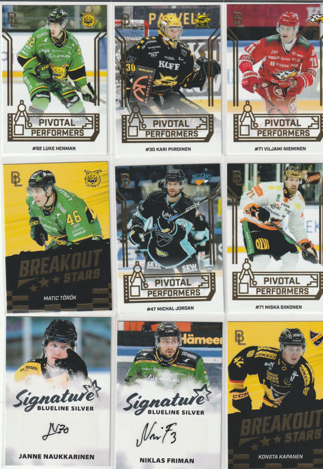 2026-27 Blueline Pivotal Performers GOLD #3 Luke Henman /300
