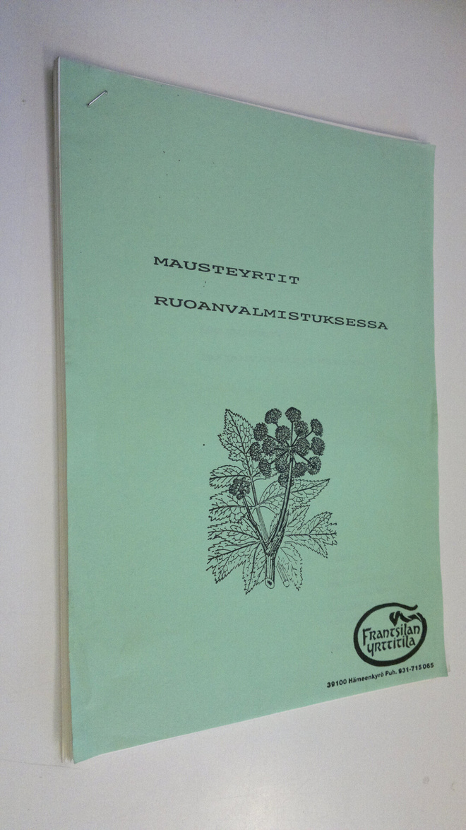 Virva Seppälä : Mausteyrtit ruoanvalmistuksessa (monistes...