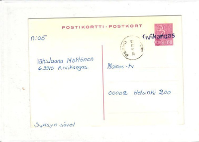 RIVILEIMA KIVIKANGAS / PERHO