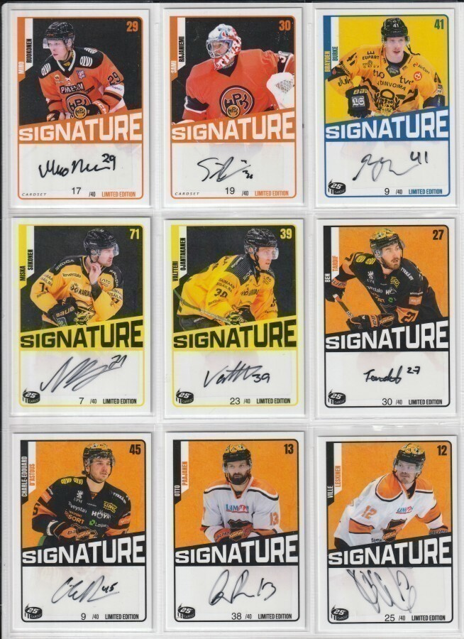 Cardset Signature 2016-2024