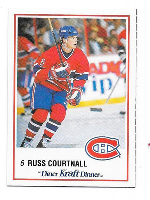 1989-90 Kraft #22 Russ Courtnall Montreal Canadiens