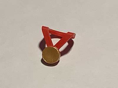 Lego Friends kultamitali kaulaan