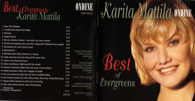 Karita Mattila - 2001 - Best Of Evergreens - CD