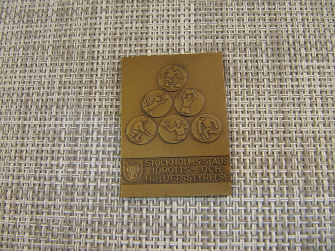 Stockholms Stads idrotts och Friluftsstyrelse mitali 1970.