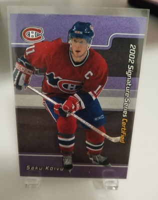 2001-02 BAP Signature Series Certified Saku Koivu 1 of 50