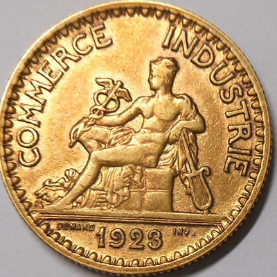 France. 2 francs 1923.