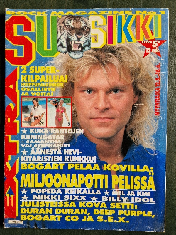 Suosikki Extra 5B/1987 Musiikkilehti. Ressu Redford